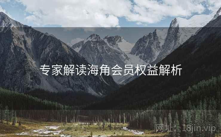 专家解读海角会员权益解析